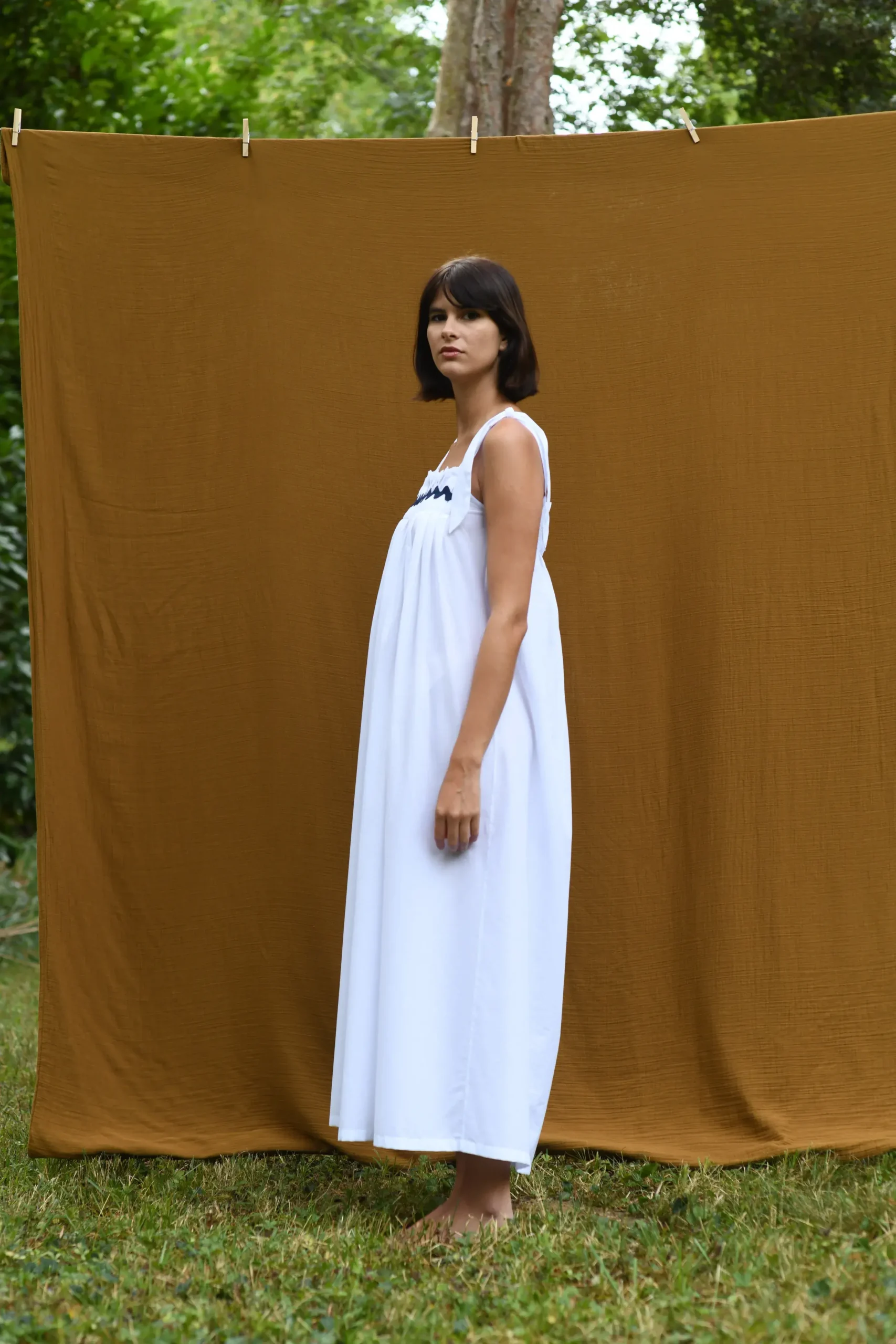 Robe gabrielle blanche