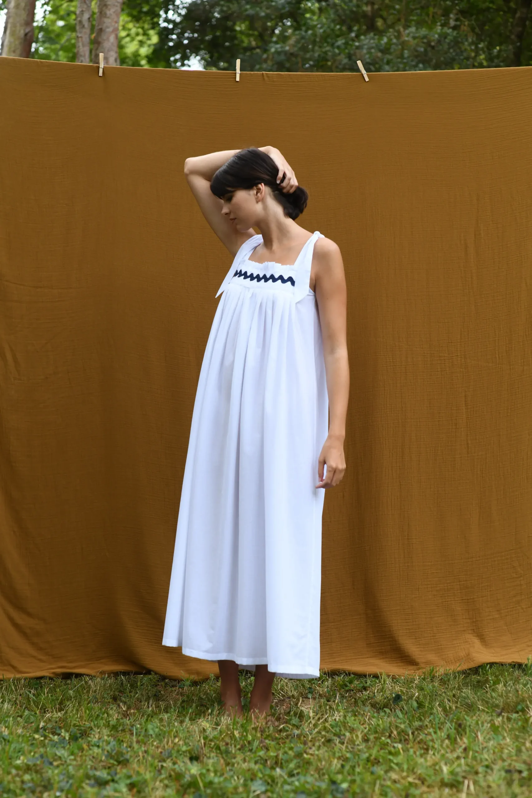 Robe gabrielle blanche